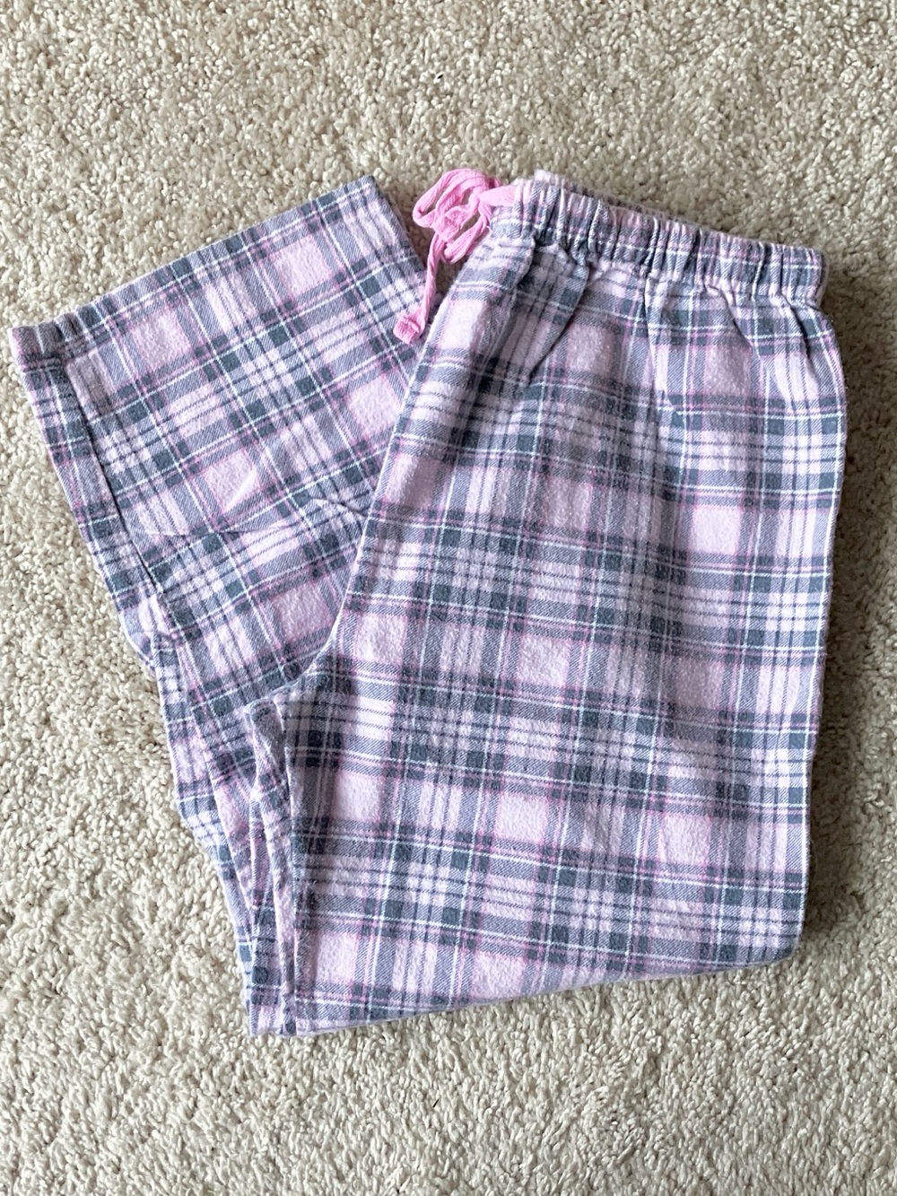 Charmour | Pink Plaid Pajama Pants
